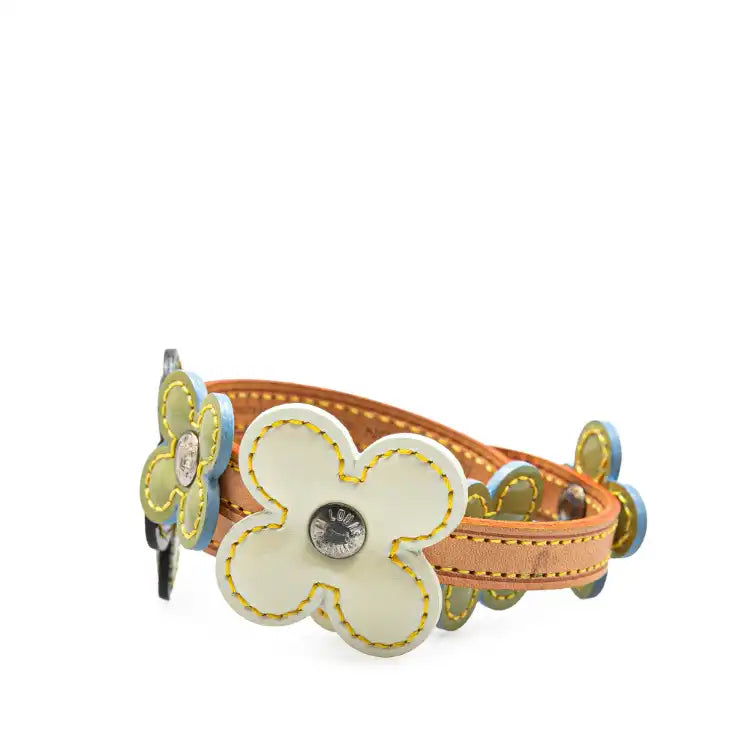 Louis Vuitton Vachetta Vernis Fleur Convertible Wrap Bracelet