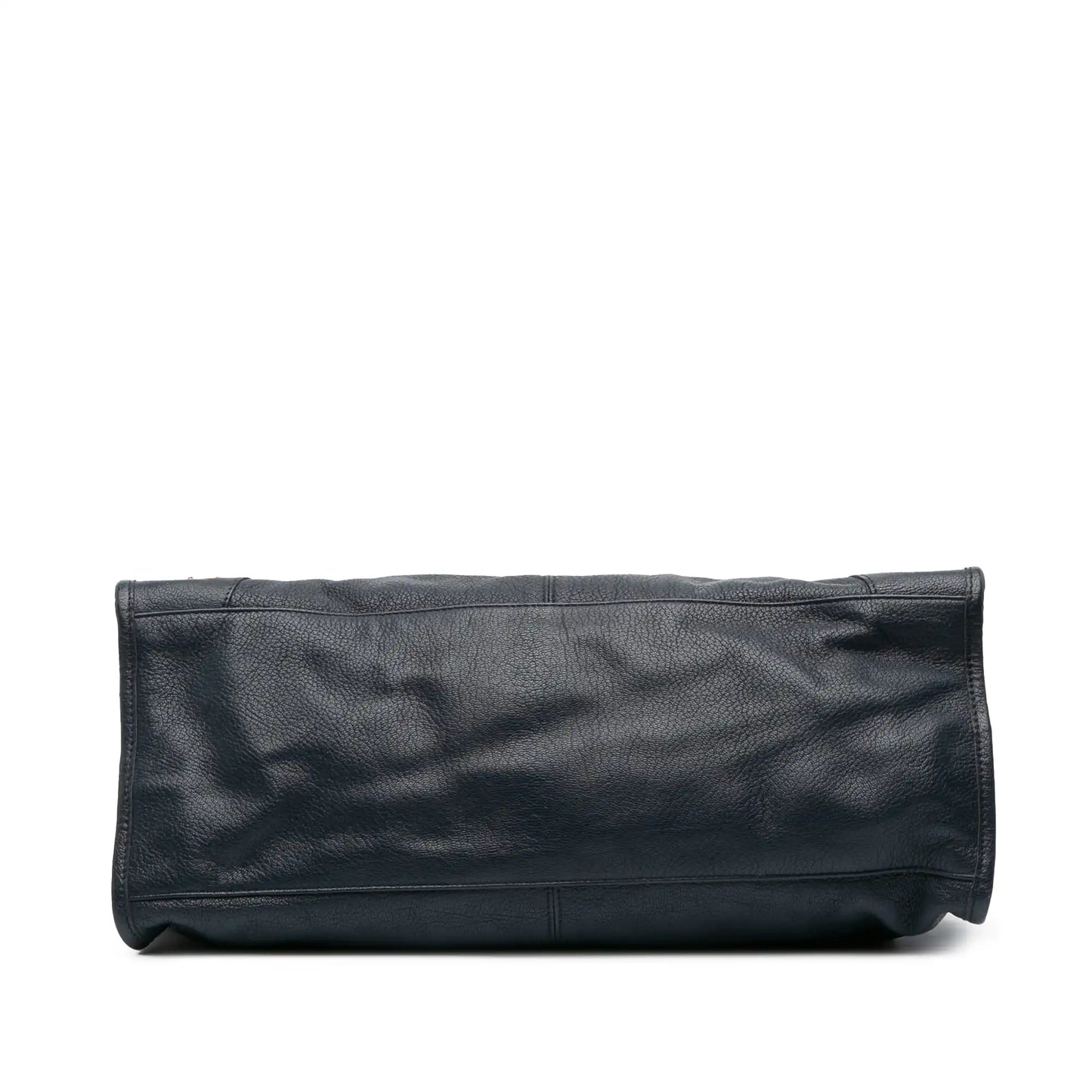 Balenciaga Goatskin Motocross Classic Metallic Edge Part Time Satchel