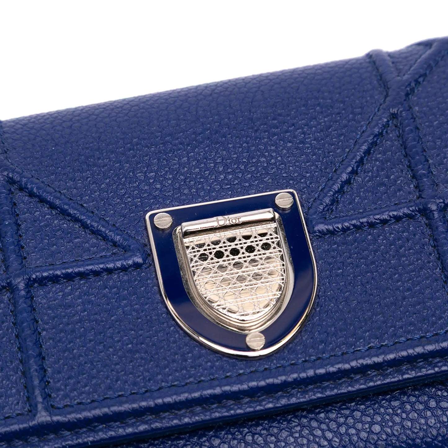 Dior Grained Calfskin Diorama Elancee Wallet