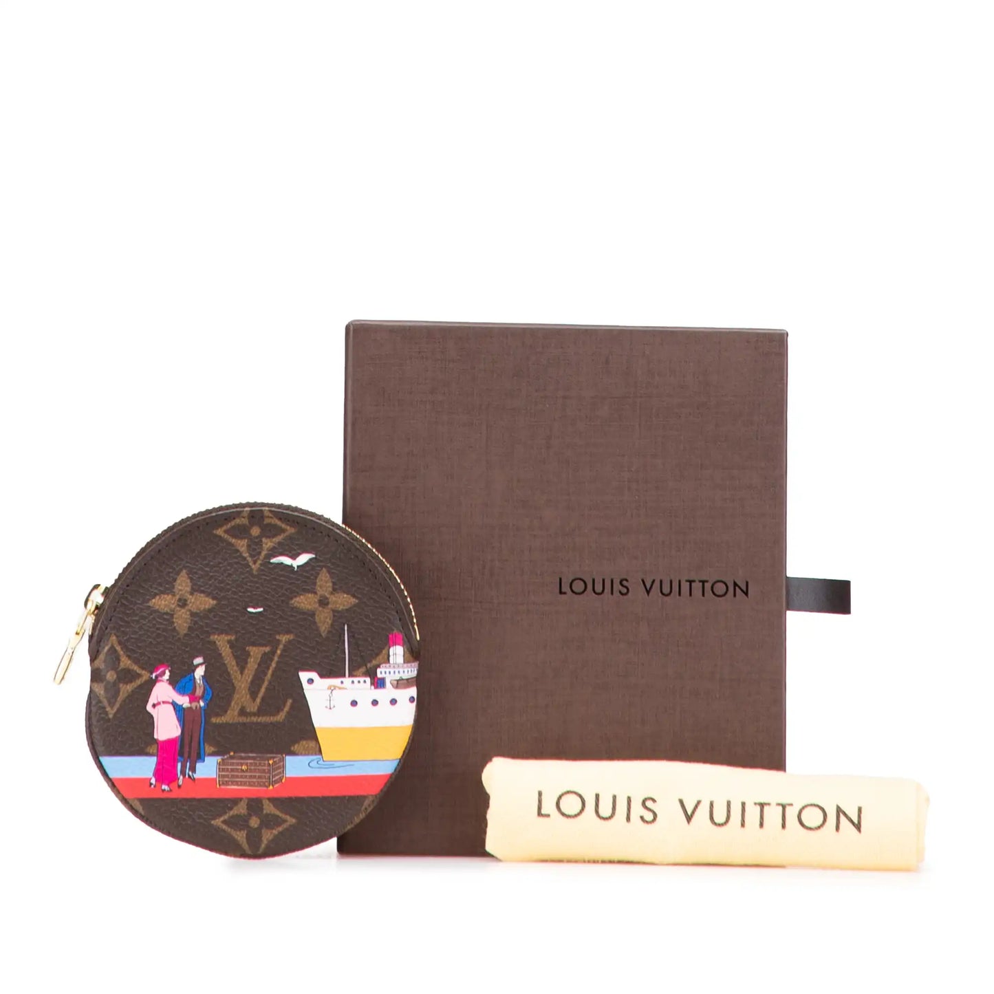 Louis Vuitton Monogram Transatlantic Cruises Round Coin Purse