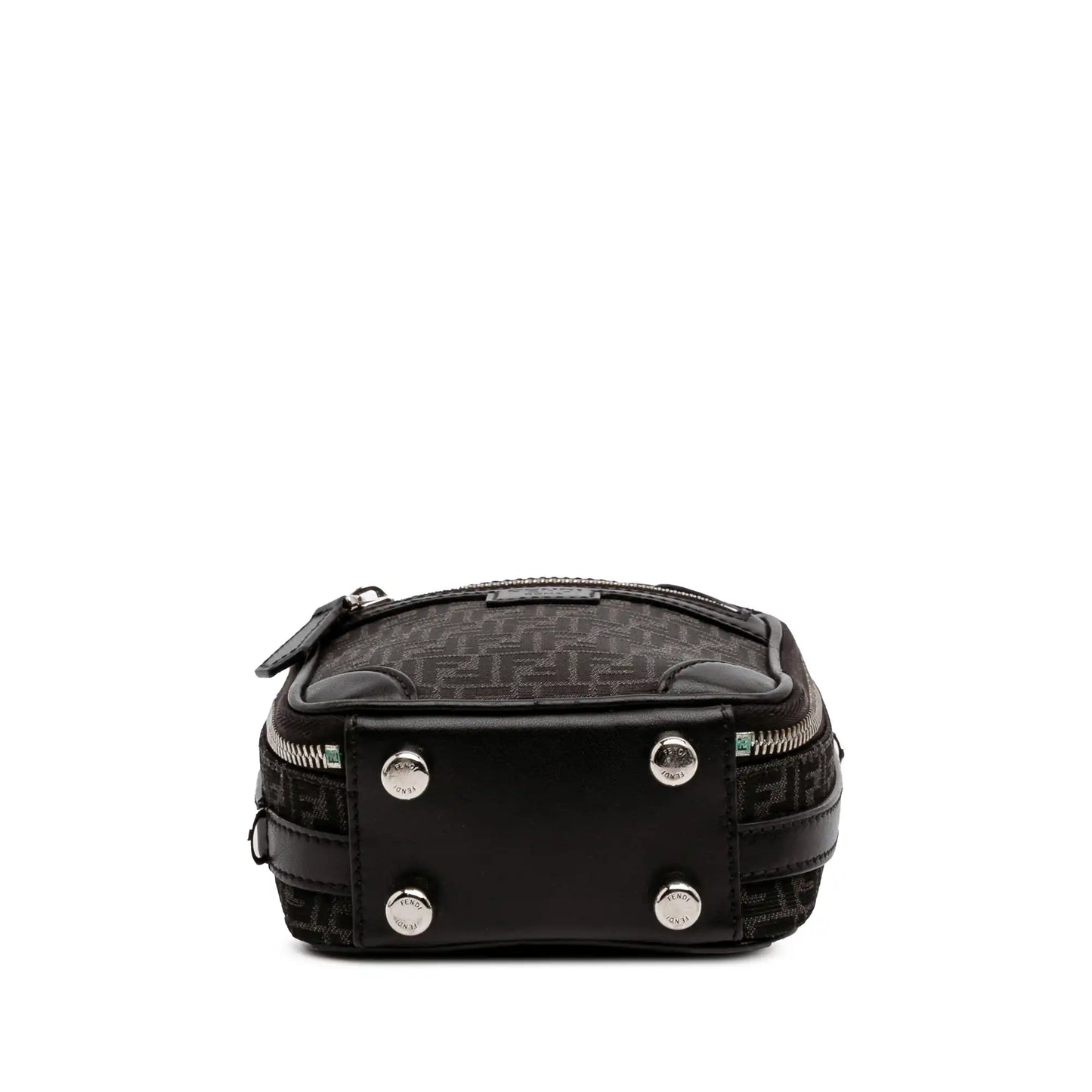 Fendi Mini Zucchino Recycled Jacquard Trolley Satchel
