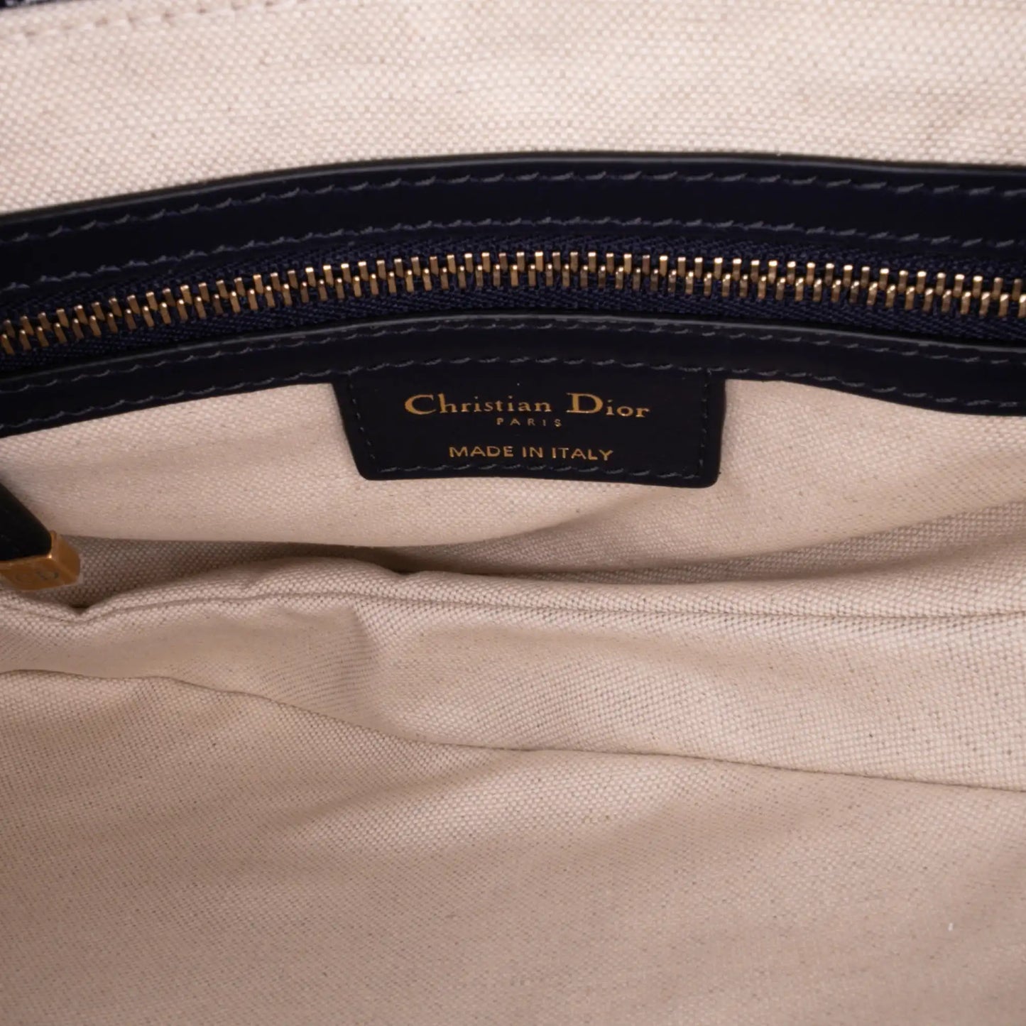 Dior Canvas Reverse Embroidered Toile De Jouy Saddle Bag