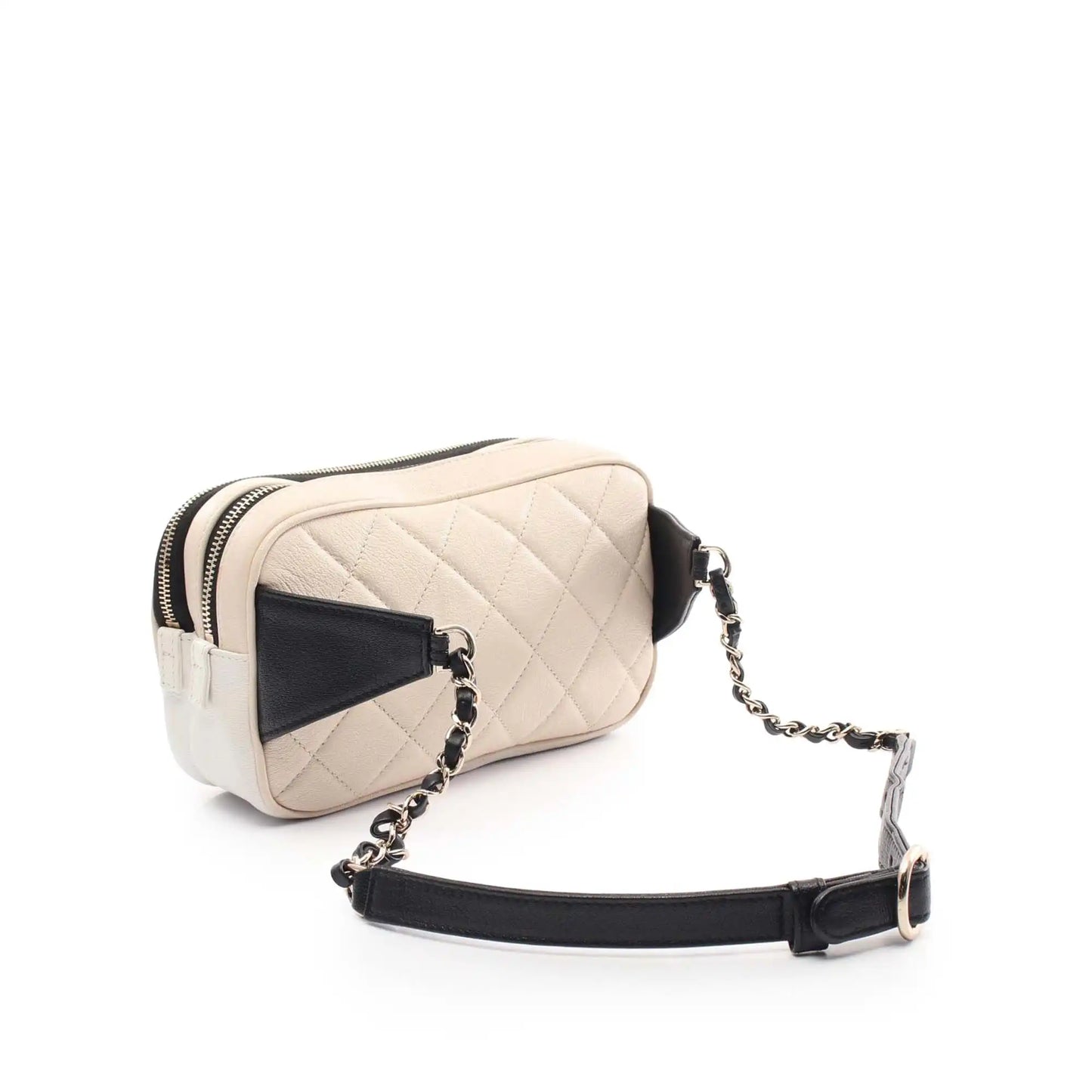 Chanel Tricolor Quilted Goatskin In and Out Belt Bag