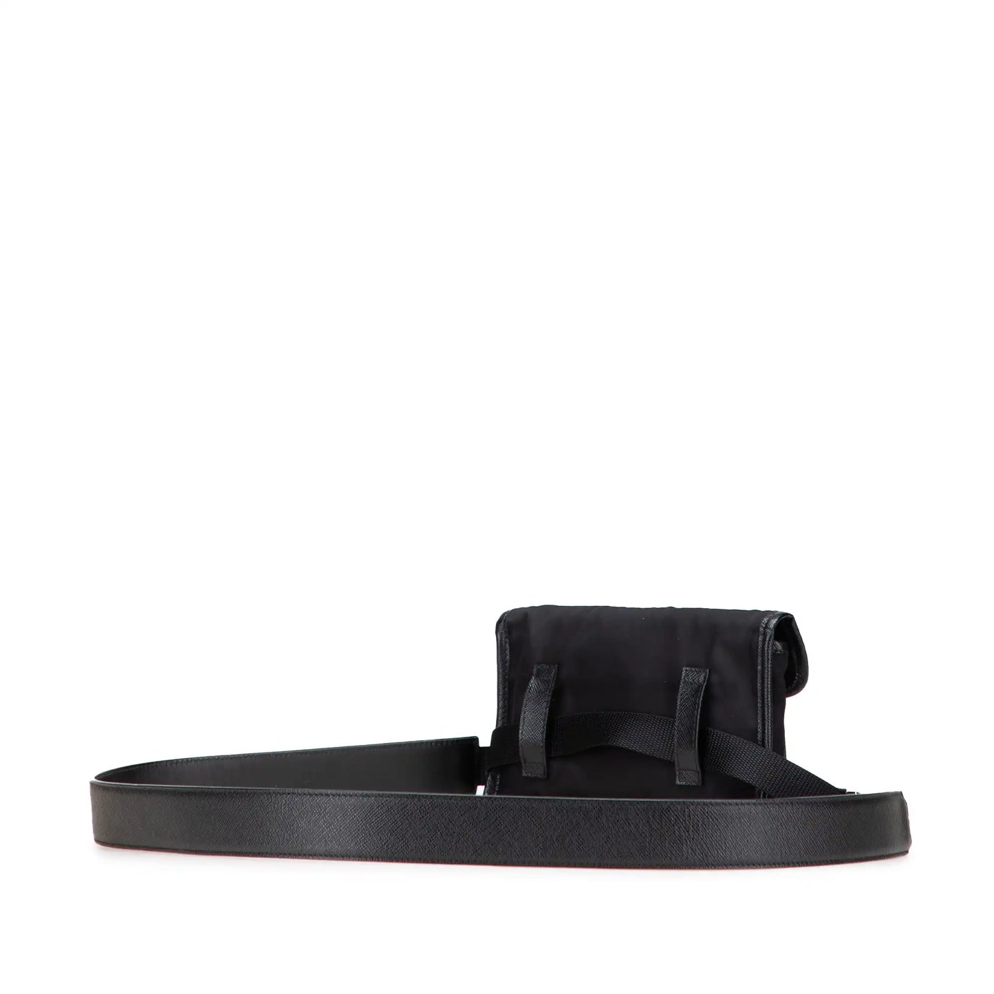Prada Saffiano Trimmed Tessuto Belt Bag