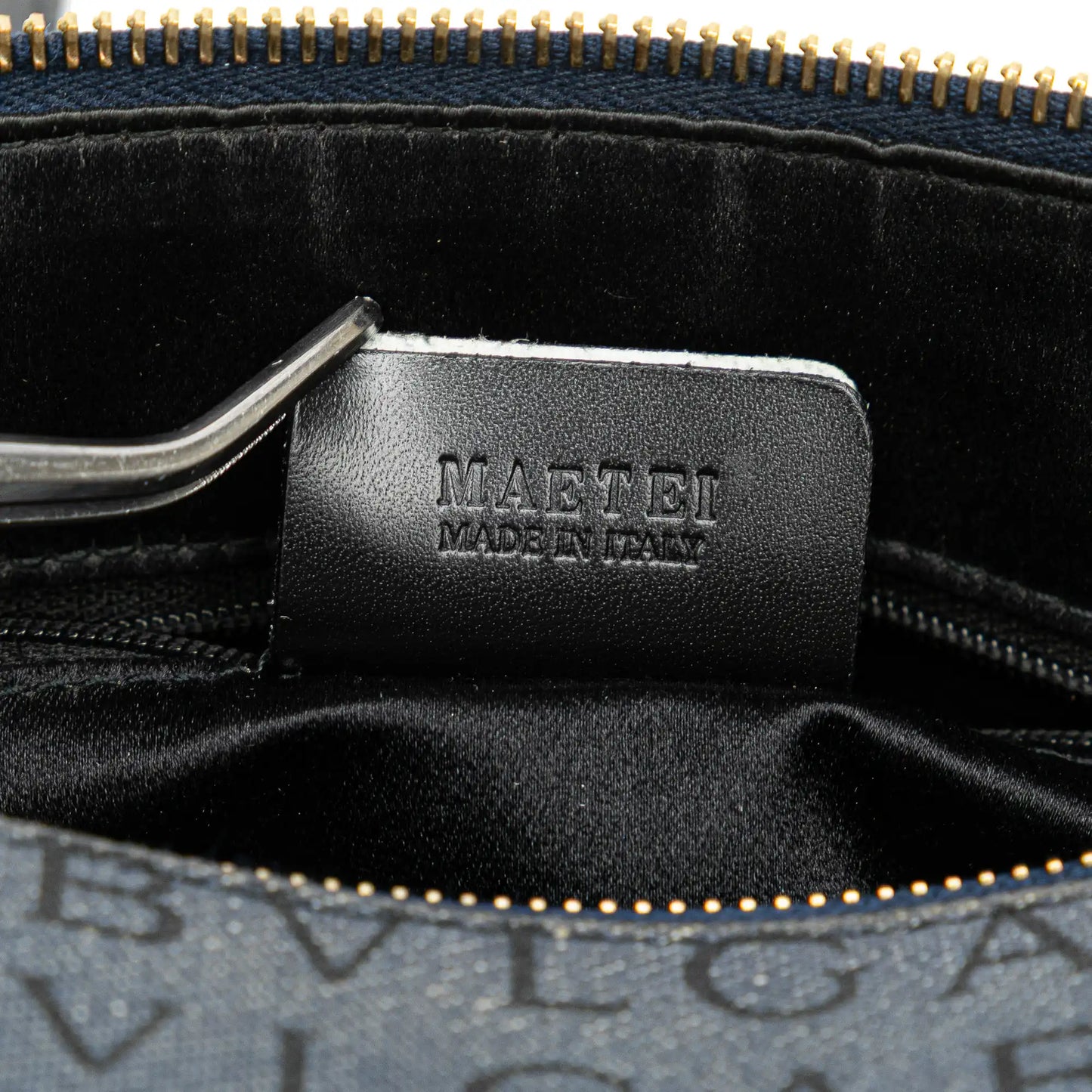 Bvlgari Logomania Denim Cylinder Handbag