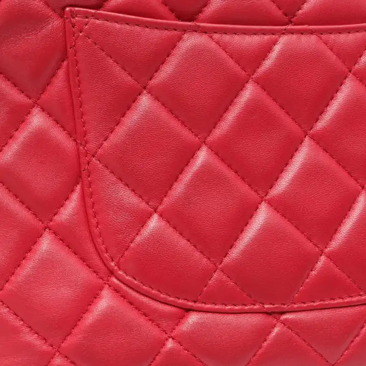 Chanel Jumbo Quilted Lambskin 3 Accordion Flap