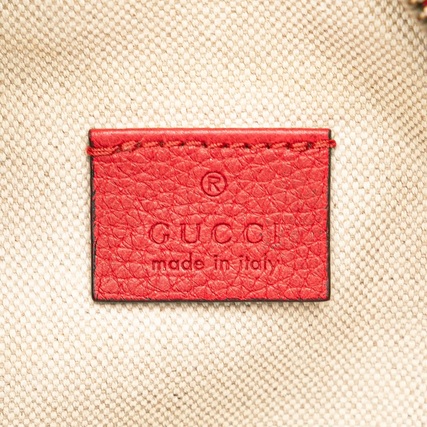 Gucci Grained Calfskin Logo Belt Bag