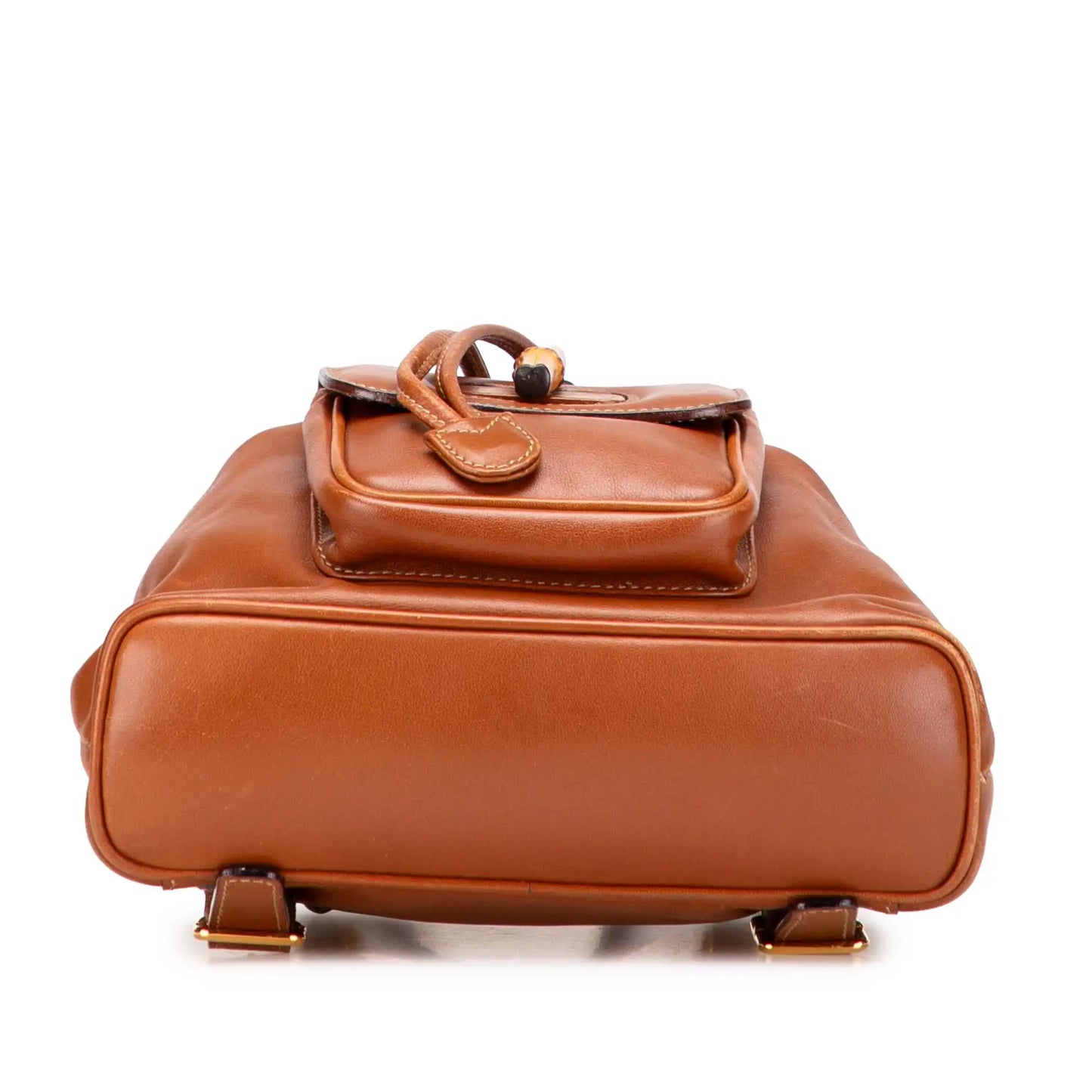 Gucci Leather Bamboo Backpack