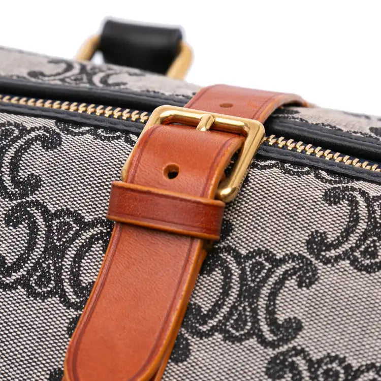 Celine Macadam Canvas Boston Bag