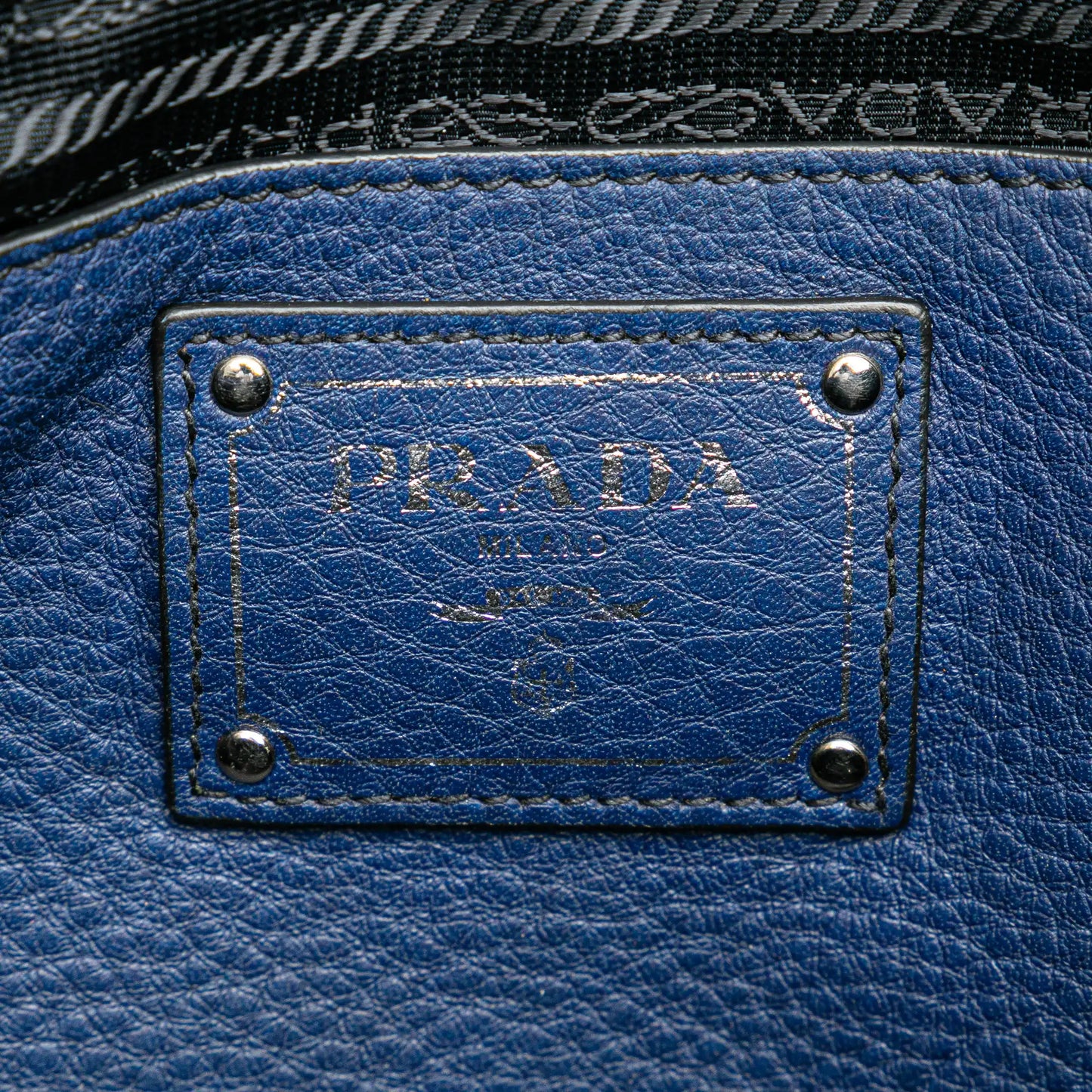 Prada Vitello Daino Double Handle Satchel