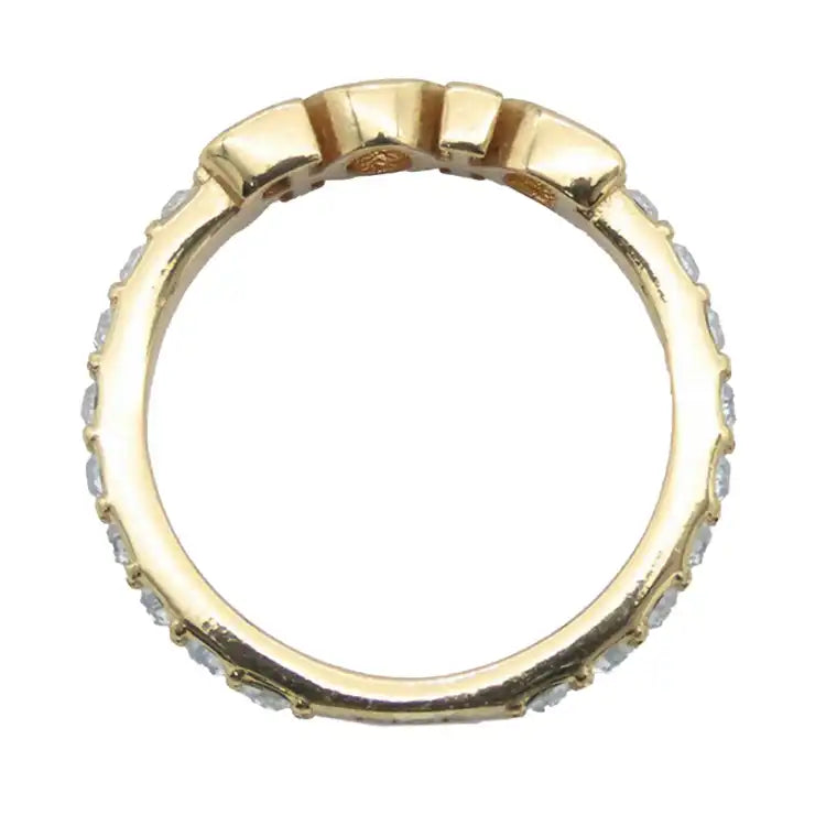 Dior Gold Plated Crystal DioRevolution Ring