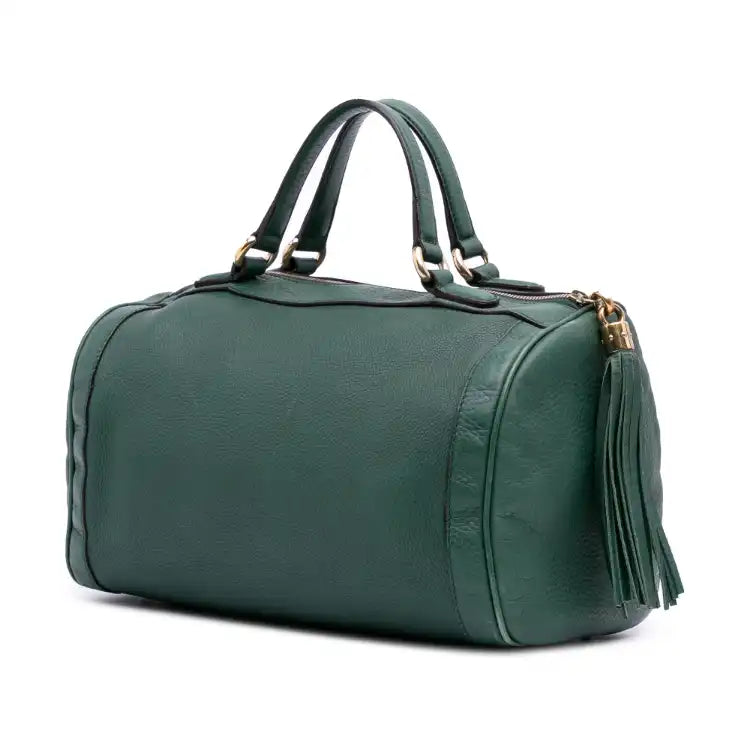 Gucci Pebbled Calfskin Soho Cellarius Boston Bag