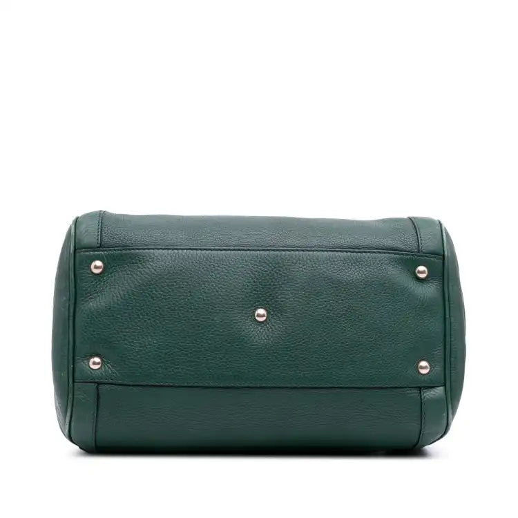 Gucci Pebbled Calfskin Soho Cellarius Boston Bag