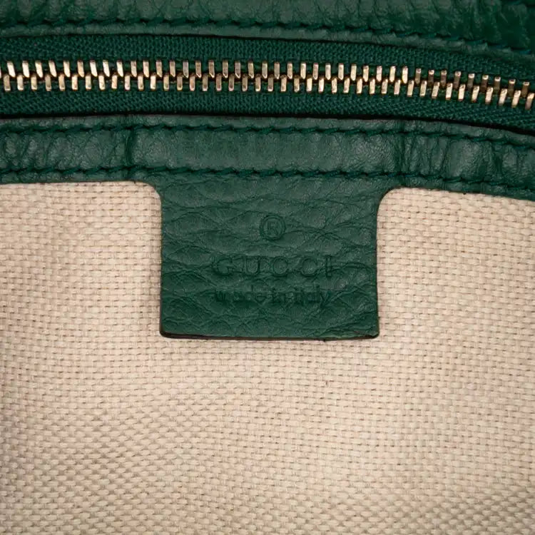 Gucci Pebbled Calfskin Soho Cellarius Boston Bag