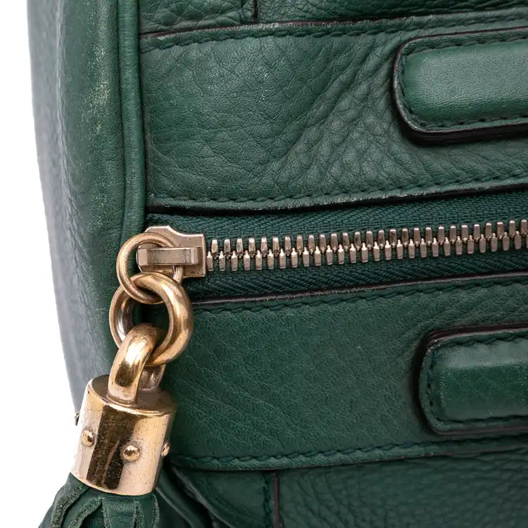 Gucci Pebbled Calfskin Soho Cellarius Boston Bag