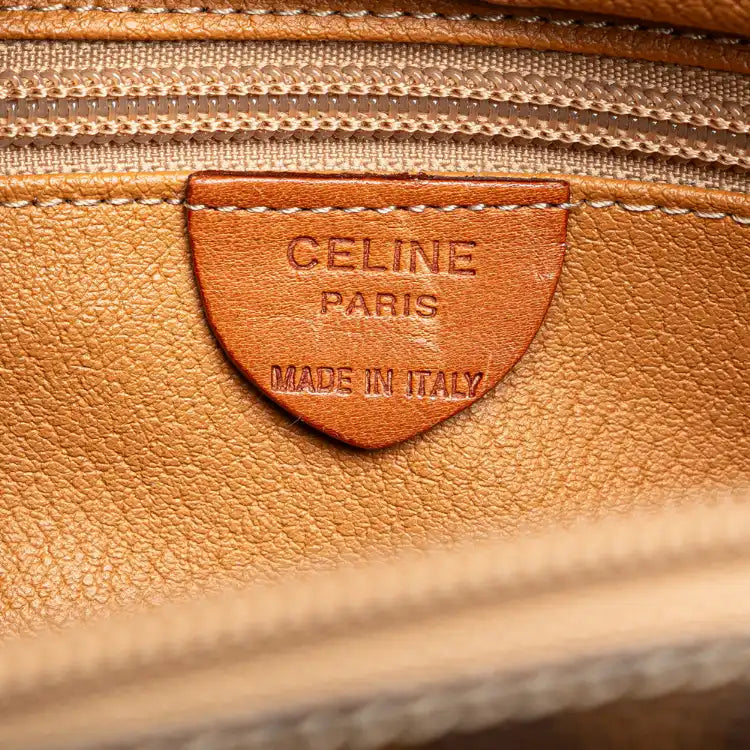 Celine Macadam Coated Canvas Handbag