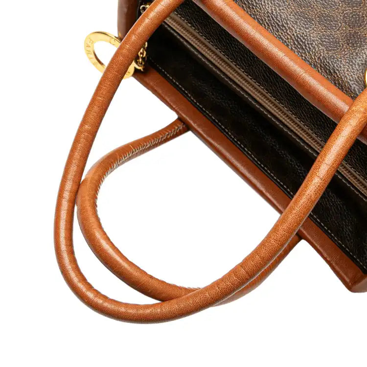 Celine Macadam Coated Canvas Handbag