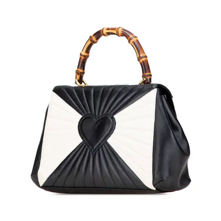 Gucci Leather Bamboo Queen Margaret Satchel