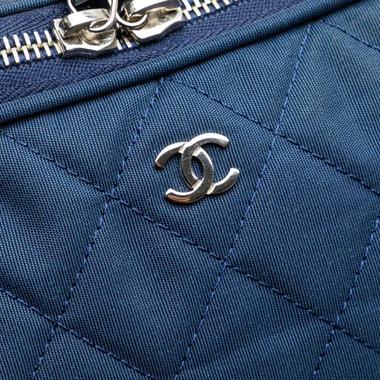 Chanel CC Quilted Nylon Laptop Case
