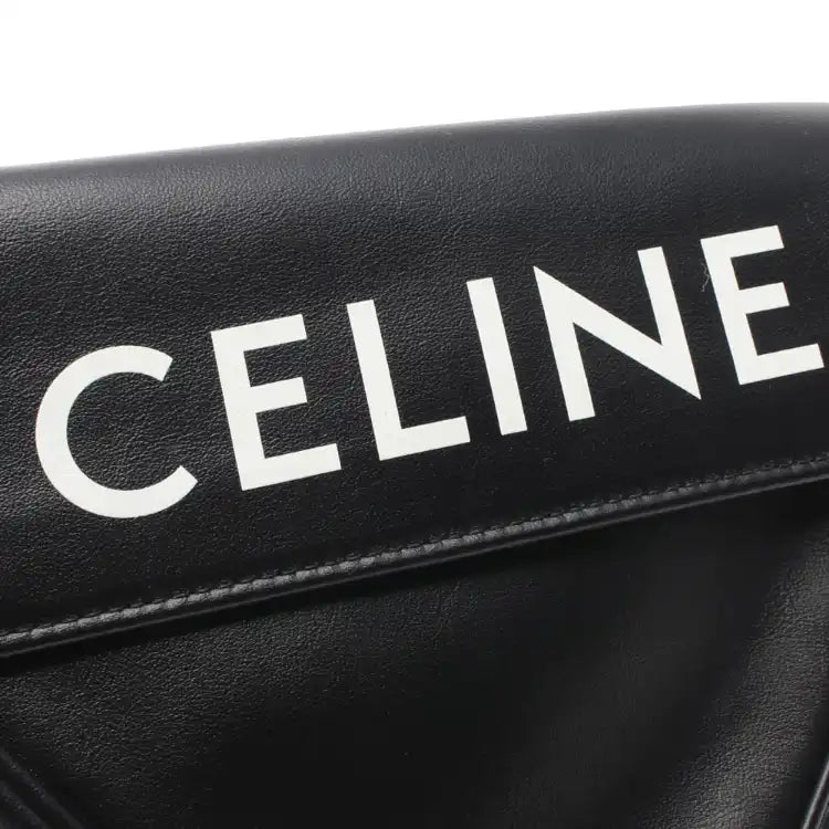 Celine Smooth Calfskin Logo Triangle Crossbody