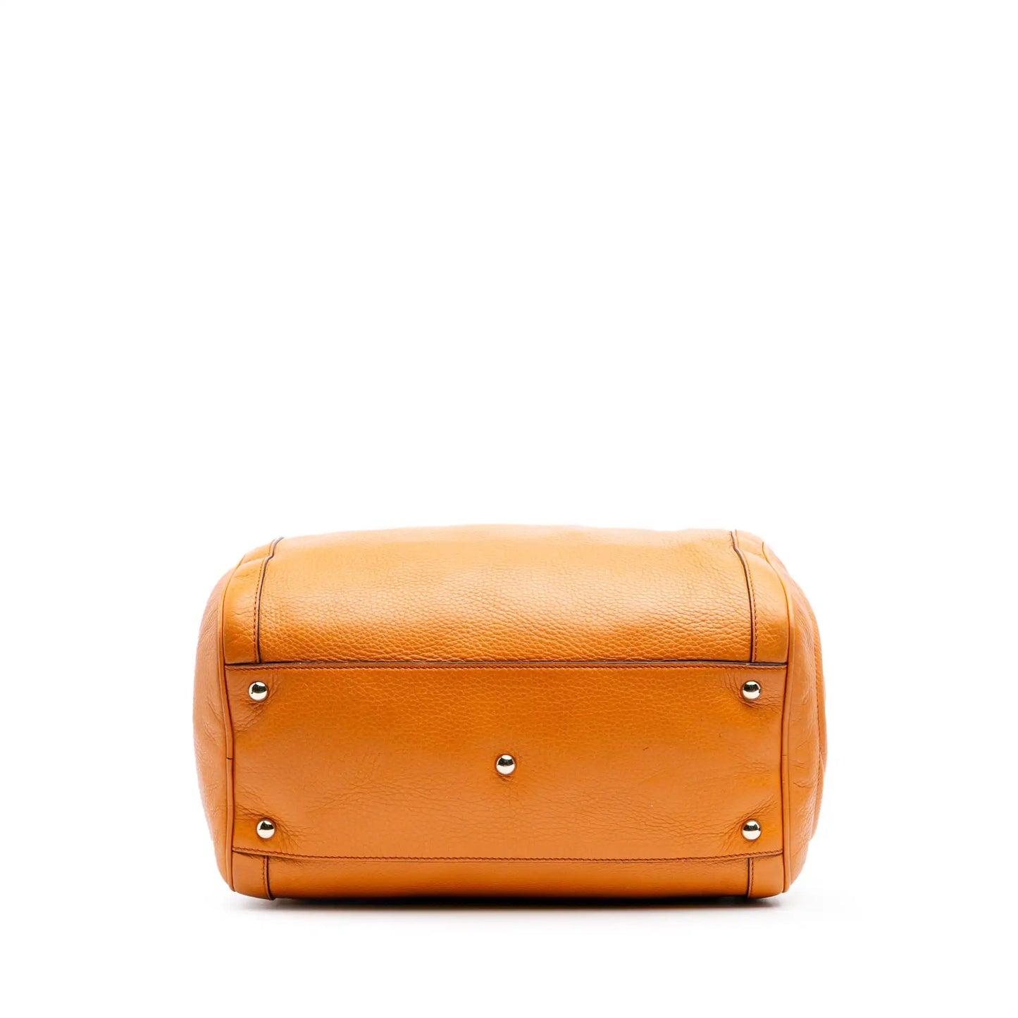 Medium Pebbled Calfskin Soho Boston Bag
