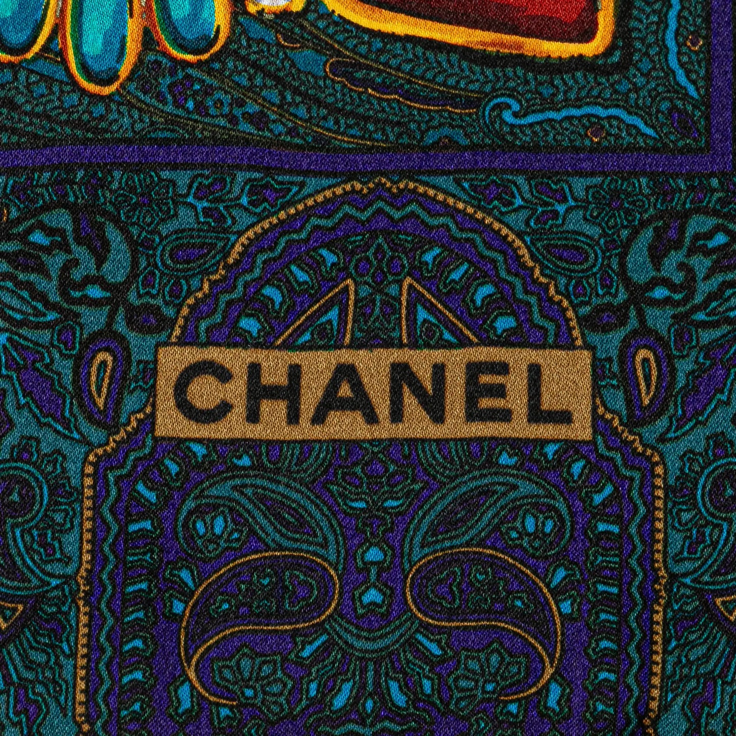 Chanel Gripoix Silk Scarf