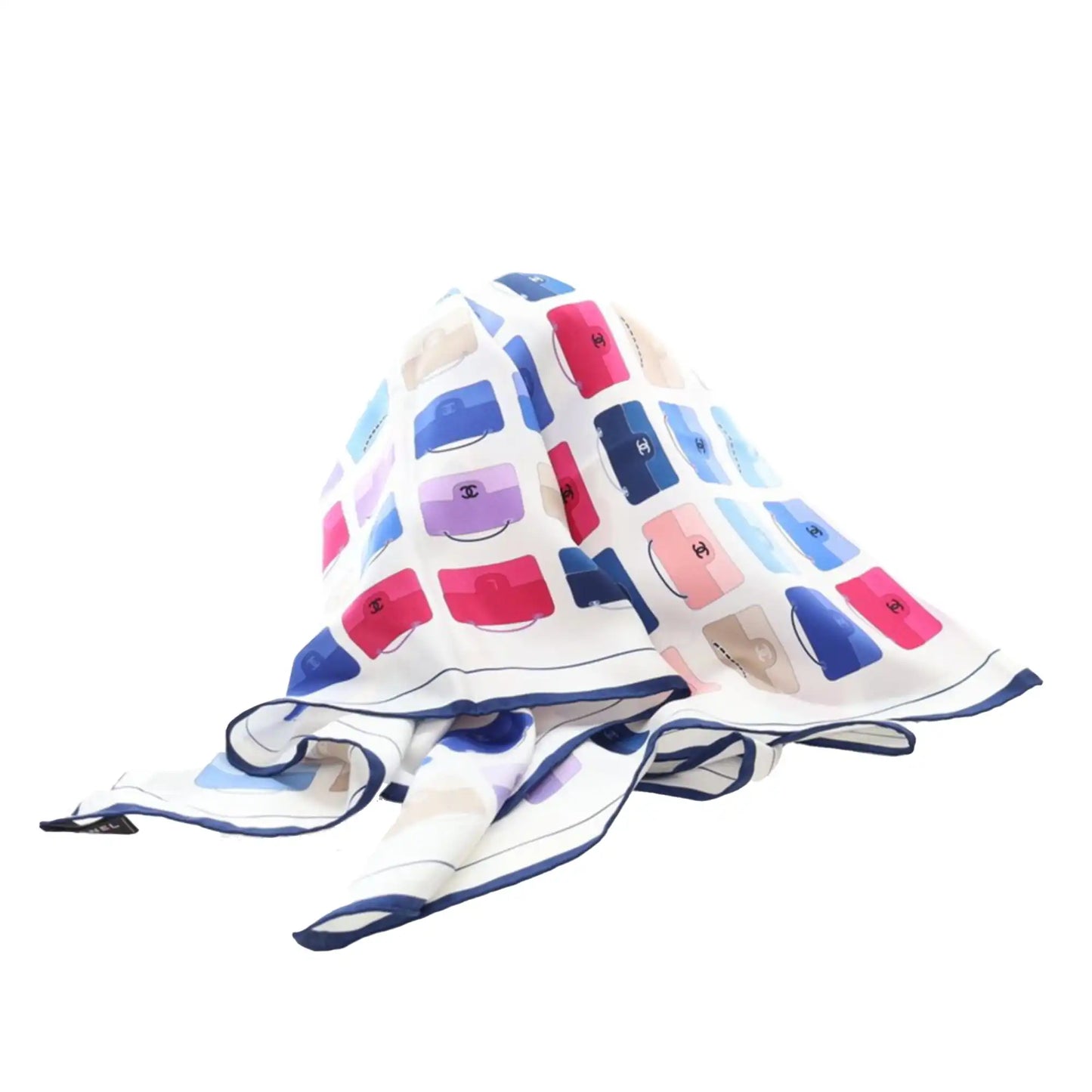 Chanel Flaps Print Silk Scarf