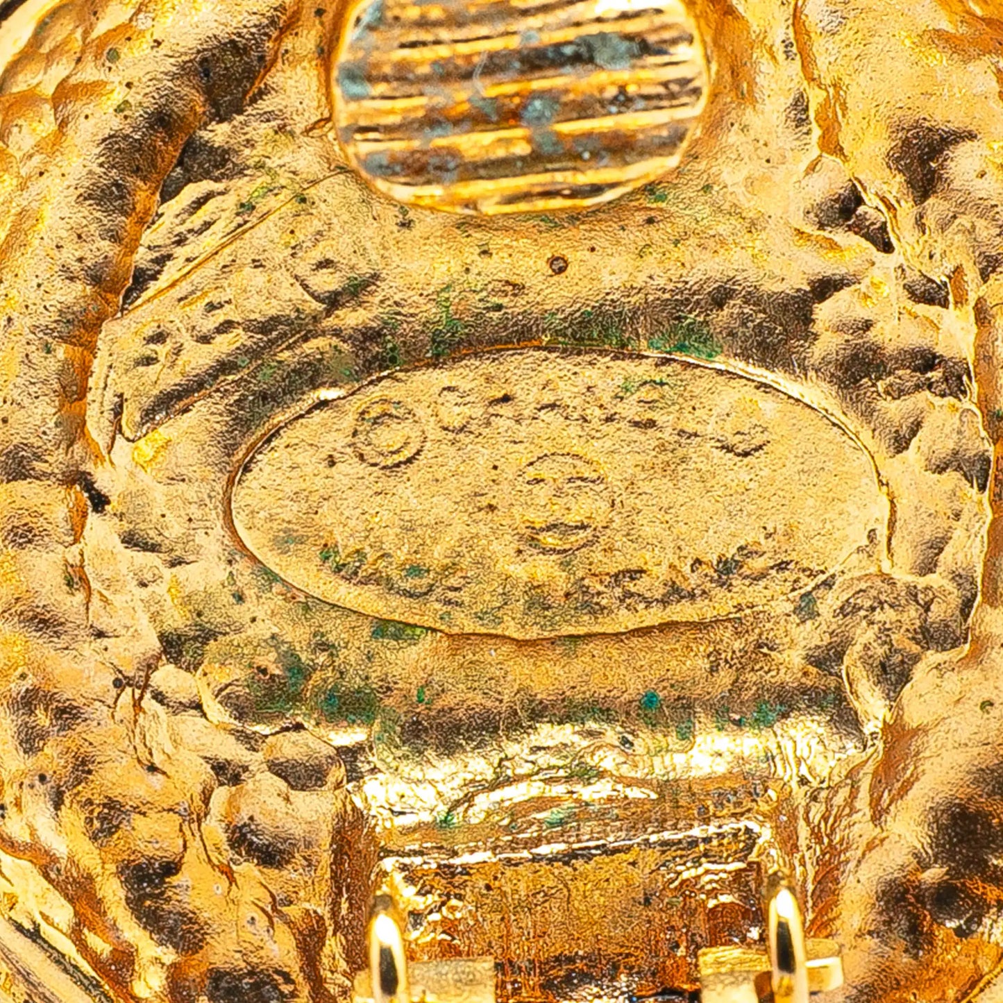 Chanel Gold Plated Faux Pearl Clip on Earrings