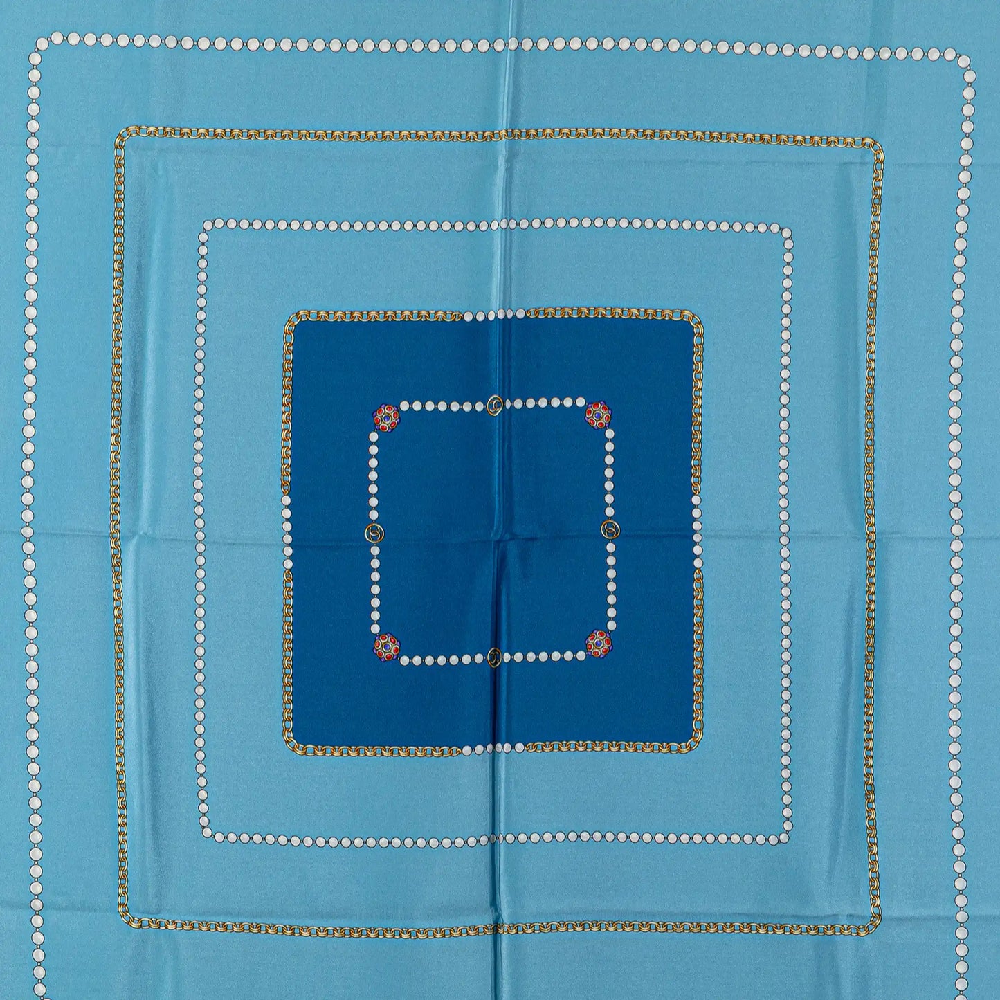Chanel Jewelry Print Silk Scarf