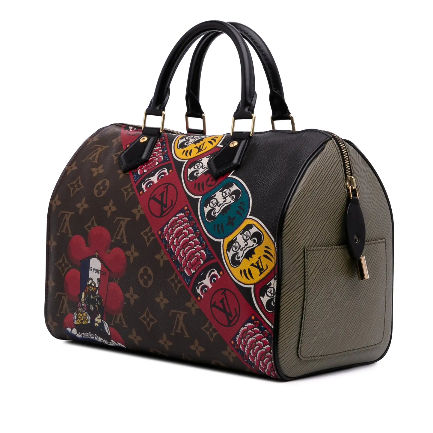 Gucci Diamante Leather Boston Bag