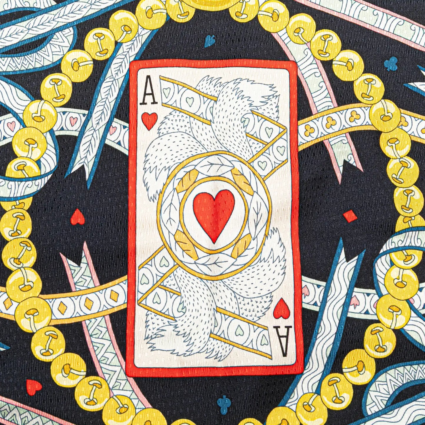Hermès Dame De Coeur Nano Losange Silk Scarf