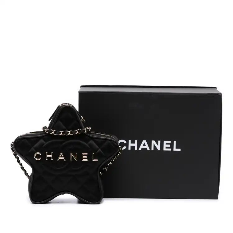 Chanel Quilted Satin Walk Of Fame Star Crossbody