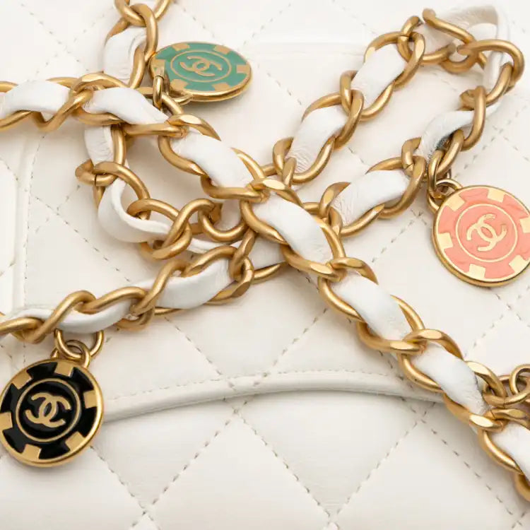 Chanel Mini Square Classic Lambskin Casino Royale Charms Single Flap