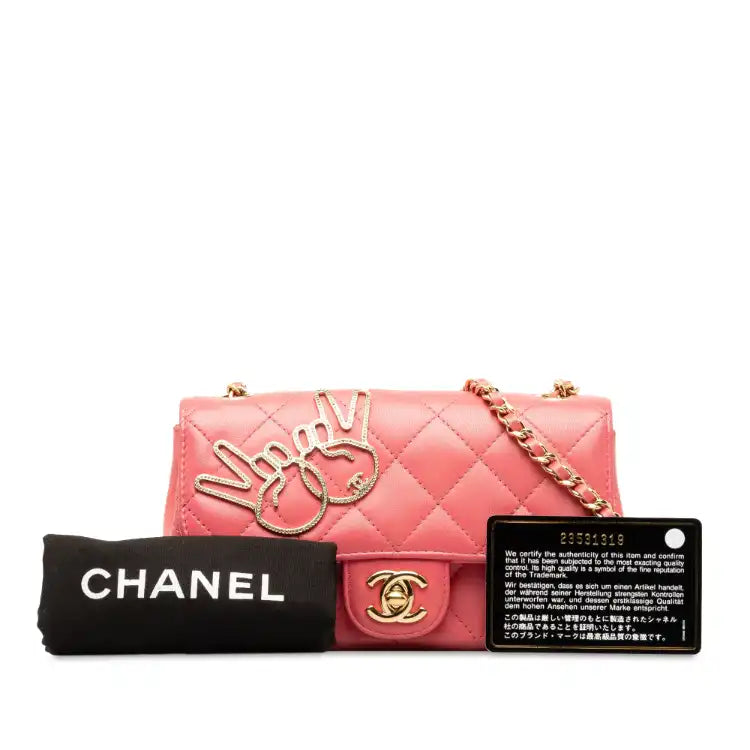 Chanel Extra Mini Lambskin V for Victory Flap