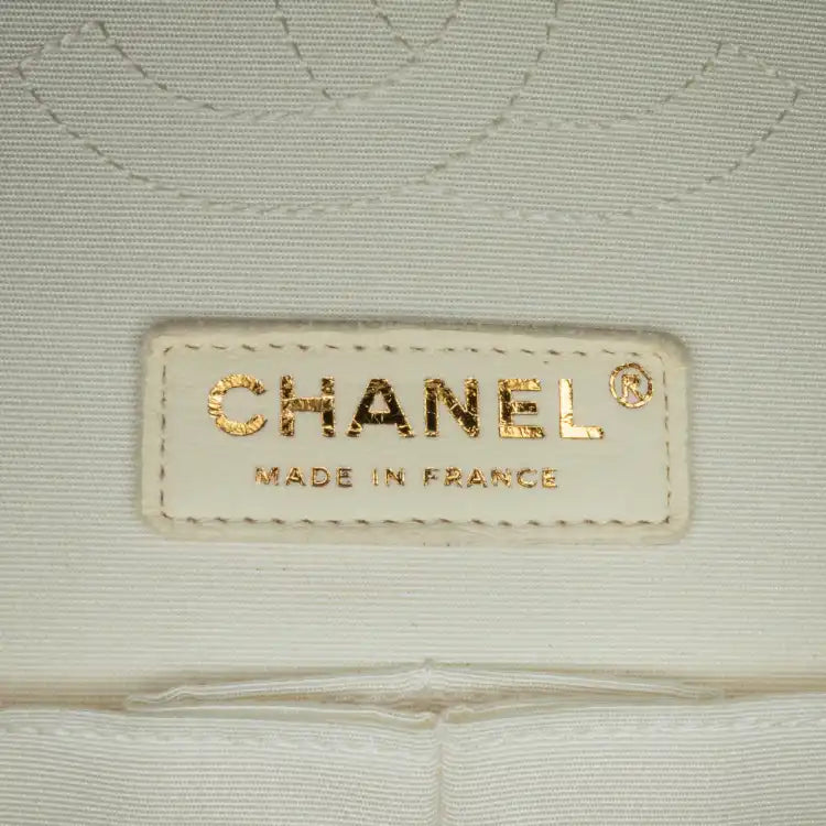 Chanel Medium Classic Printed Denim Floral Double Flap