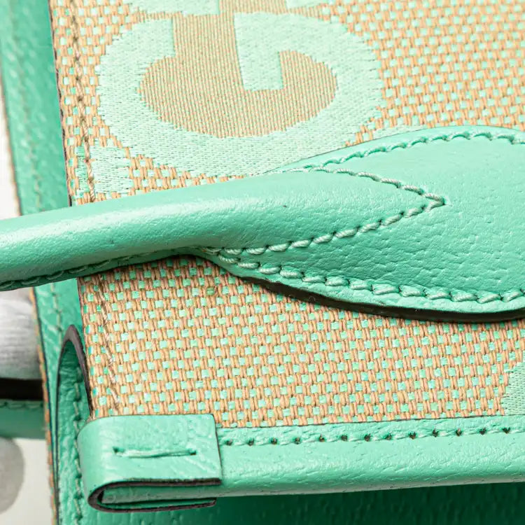 Gucci Mini Jumbo GG Canvas Interlocking G Satchel