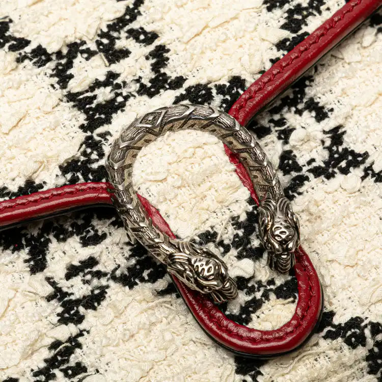 Gucci Mini GG Tweed Dionysus Wallet on Chain