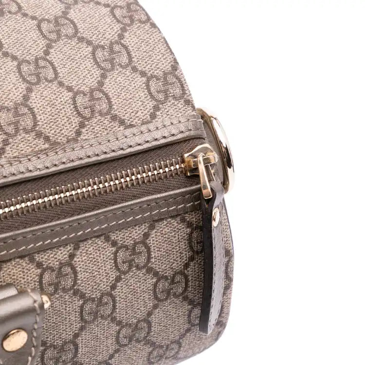 Gucci Medium GG Supreme Joy Unicef Snowman in Africa Boston Bag