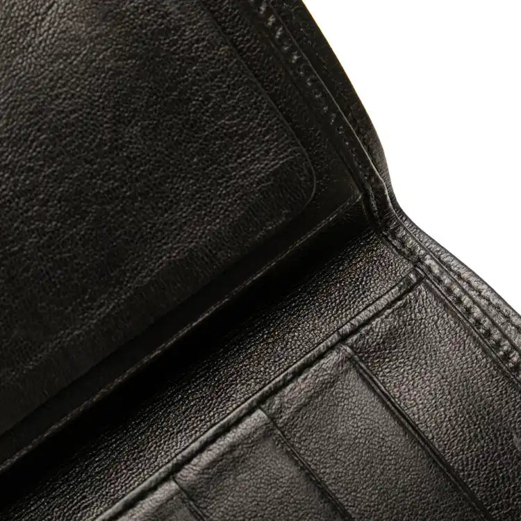 Chanel Double Stitched Lambskin Long Bill Wallet