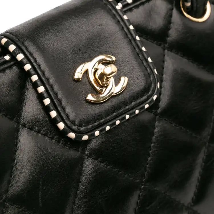 Chanel CC Quilted Lambskin Handbag