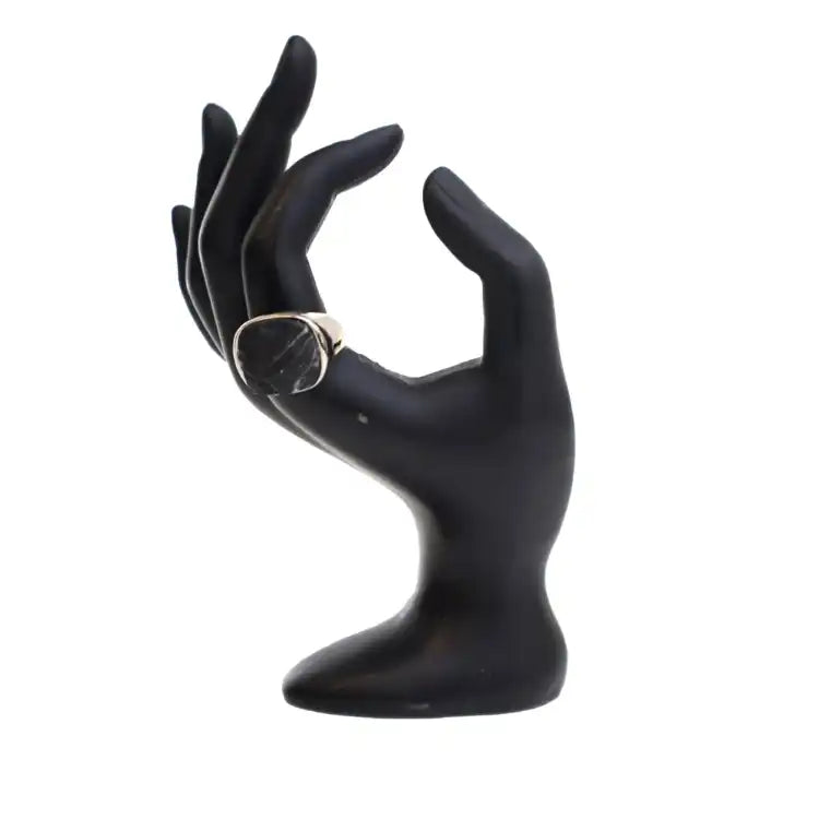 Louis Vuitton Silver Plated Gemstone Signet Ring L