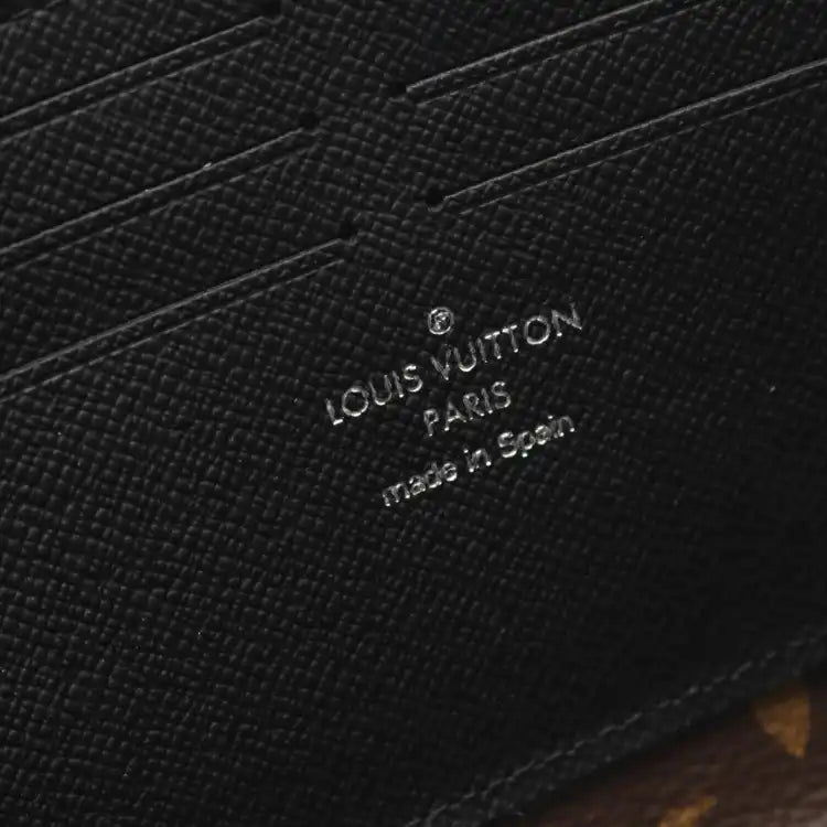 Louis Vuitton Monogram Macassar Zippy Dragonne Wallet