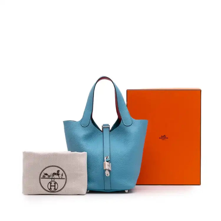Hermès Clemence and Swift Picotin Lock 18 Eclat