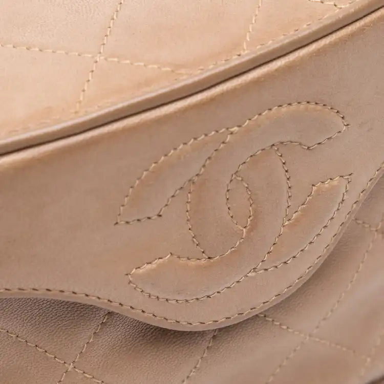 Chanel CC Quilted Lambskin Tassel Vanity Bag