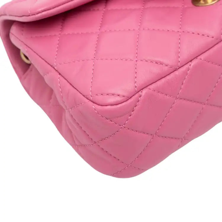 Chanel Mini Rectangular Classic Lambskin Pearl Crush Single Flap