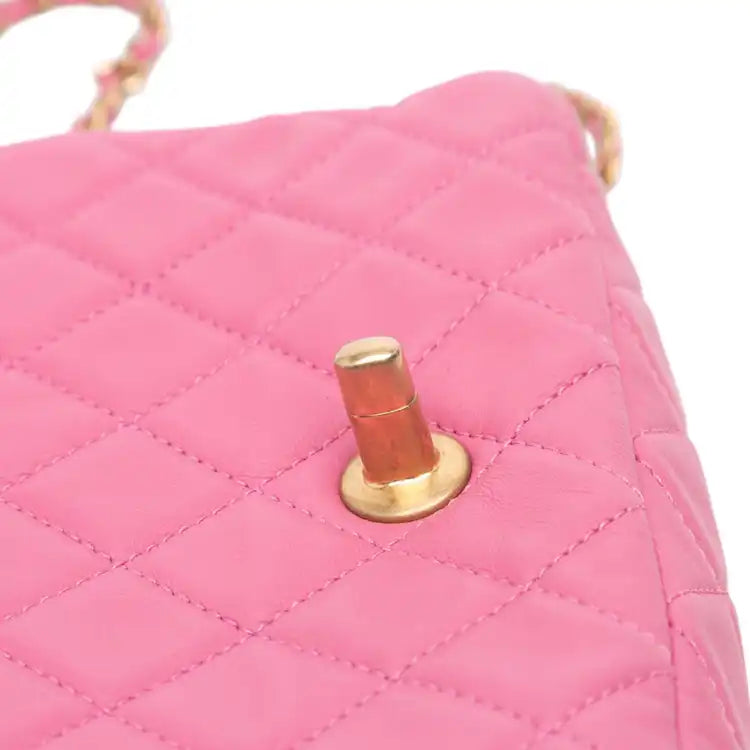 Chanel Mini Rectangular Classic Lambskin Pearl Crush Single Flap