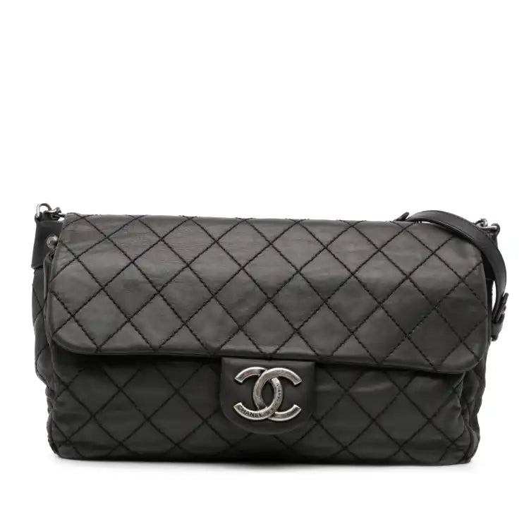 Chanel Large Quilted Iridescent Calfskin Coco Daily Flap