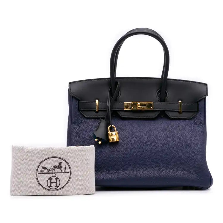 Hermès Clemence and Sombrero Verso Birkin Retourne 30