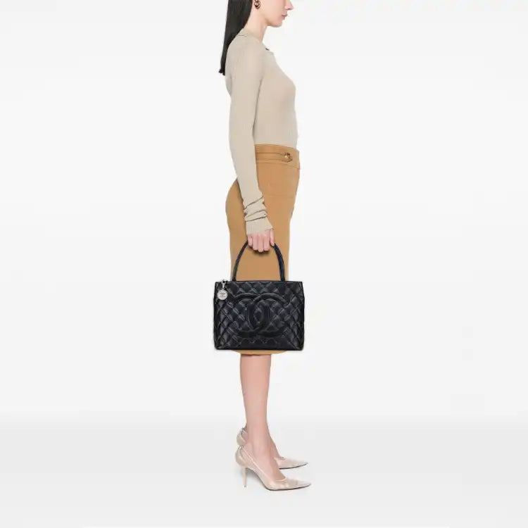 Chanel Caviar Medallion Tote