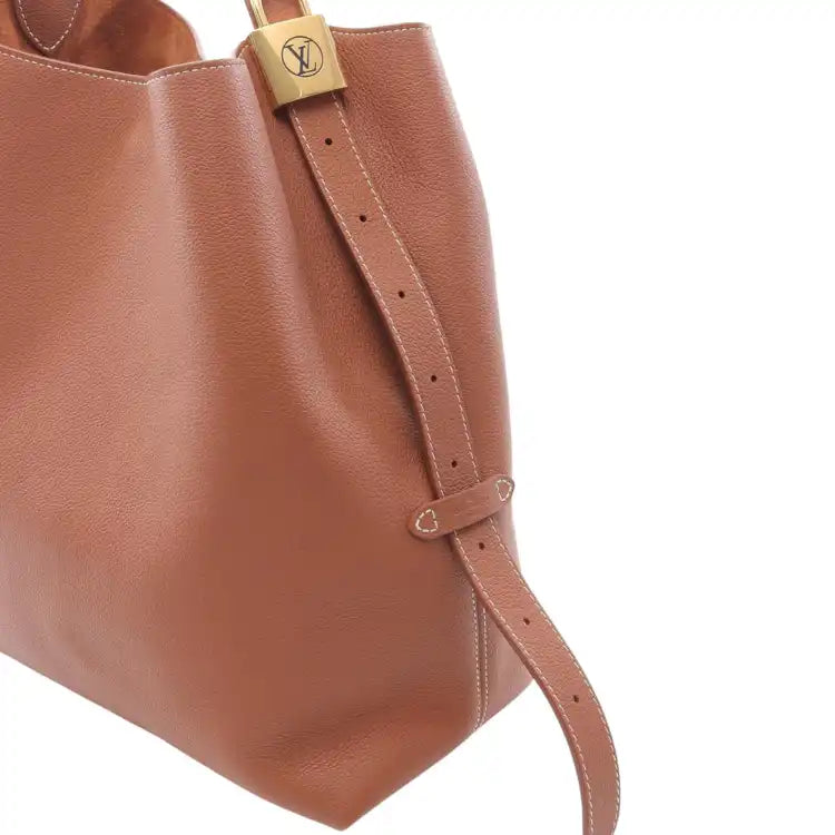 Louis Vuitton Grained Calfskin Low Key Hobo MM